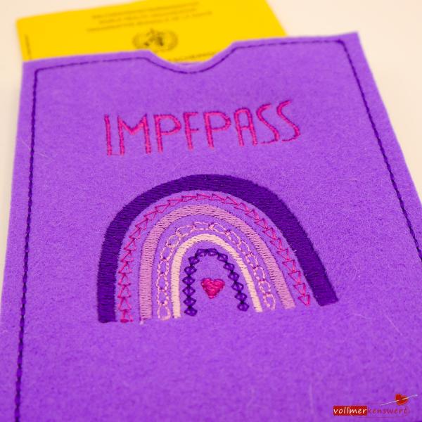 ITH - Stickdatei Impfasshülle mit Regenbogen für 13x18er Rahmen S504-01-01